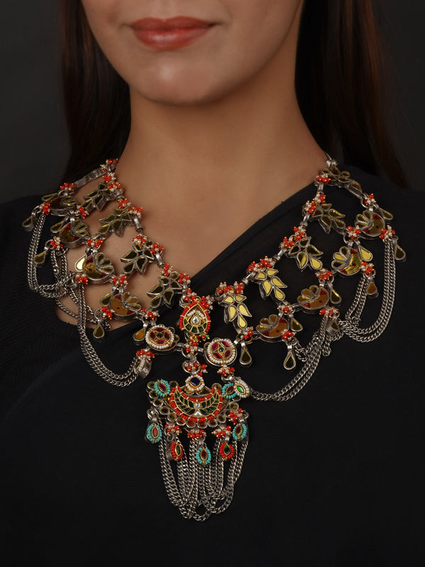 Multicolor Tribal Necklace - EK-SFNECK570