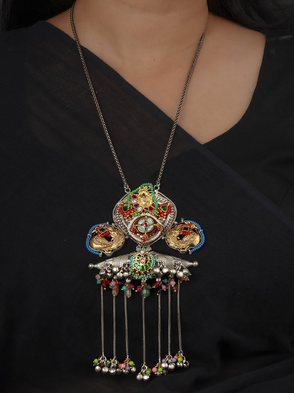 Multicolor Tribal Necklace - EK-SFNECK576B