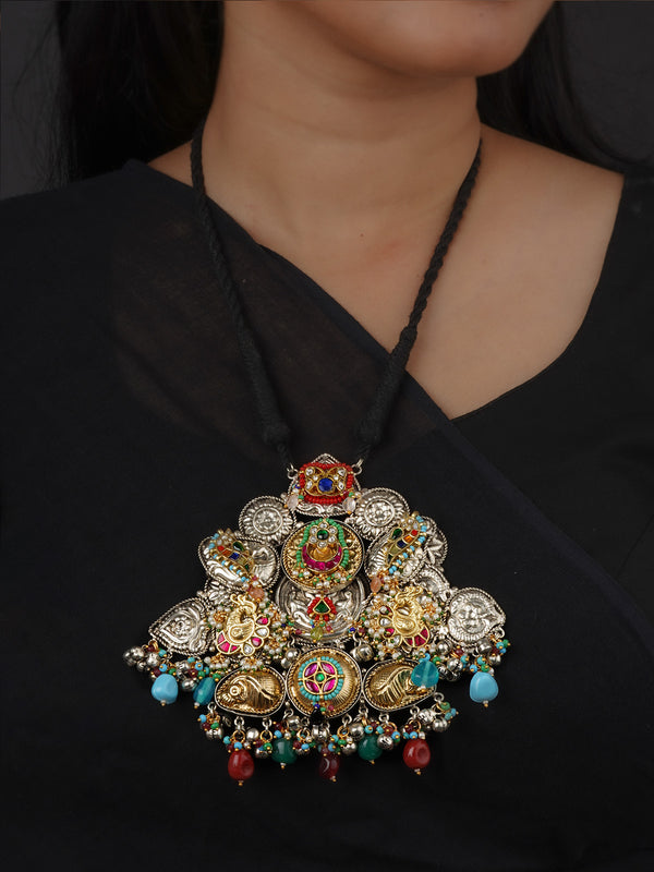 Multicolor Tribal Necklace - EK-SFNECK577A