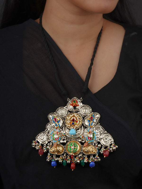 Multicolor Tribal Necklace - EK-SFNECK577B