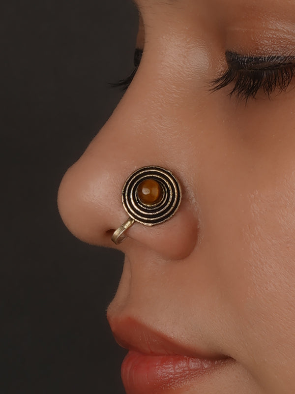 Silver Plated Tribal Nosepin - EK-SFNTH1