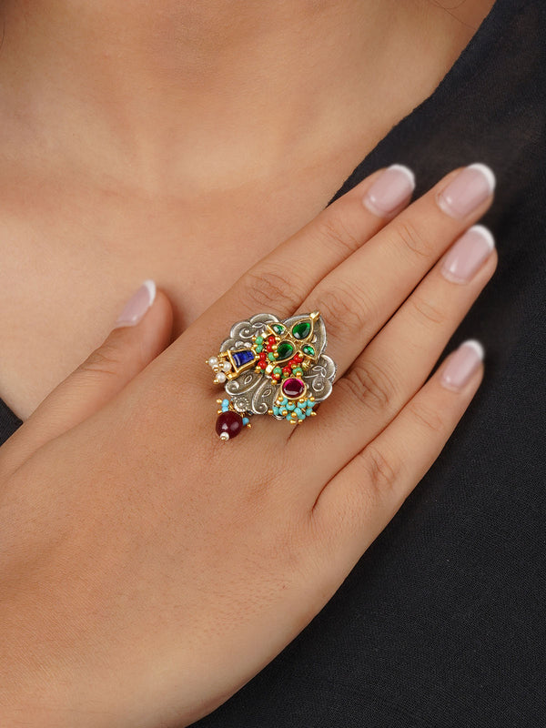 EK-SFRNG176M - Multicolor Tribal Ring