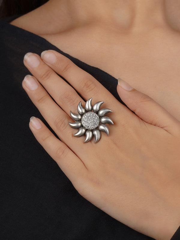 Grey Color Tribal Ring - EK-SFRNG196