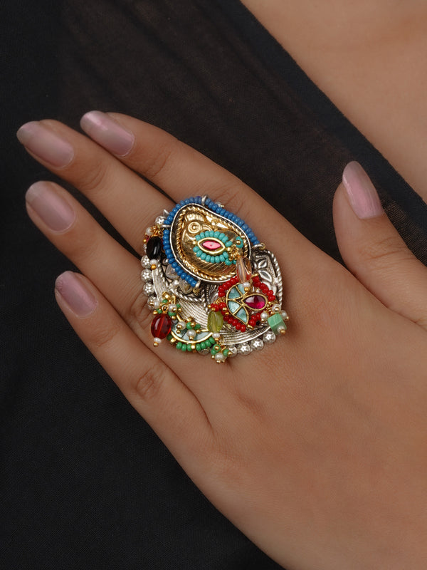 Multicolor Tribal Ring - EK-SFRNG199B
