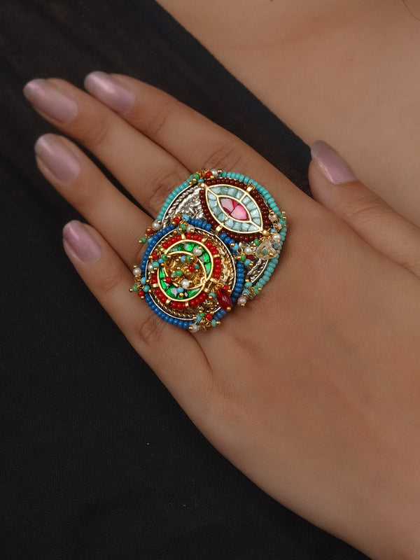 Multicolor Tribal Ring - EK-SFRNG200B