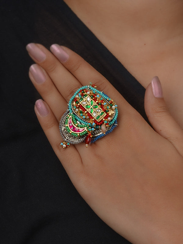 Multicolor Tribal Ring - EK-SFRNG203A