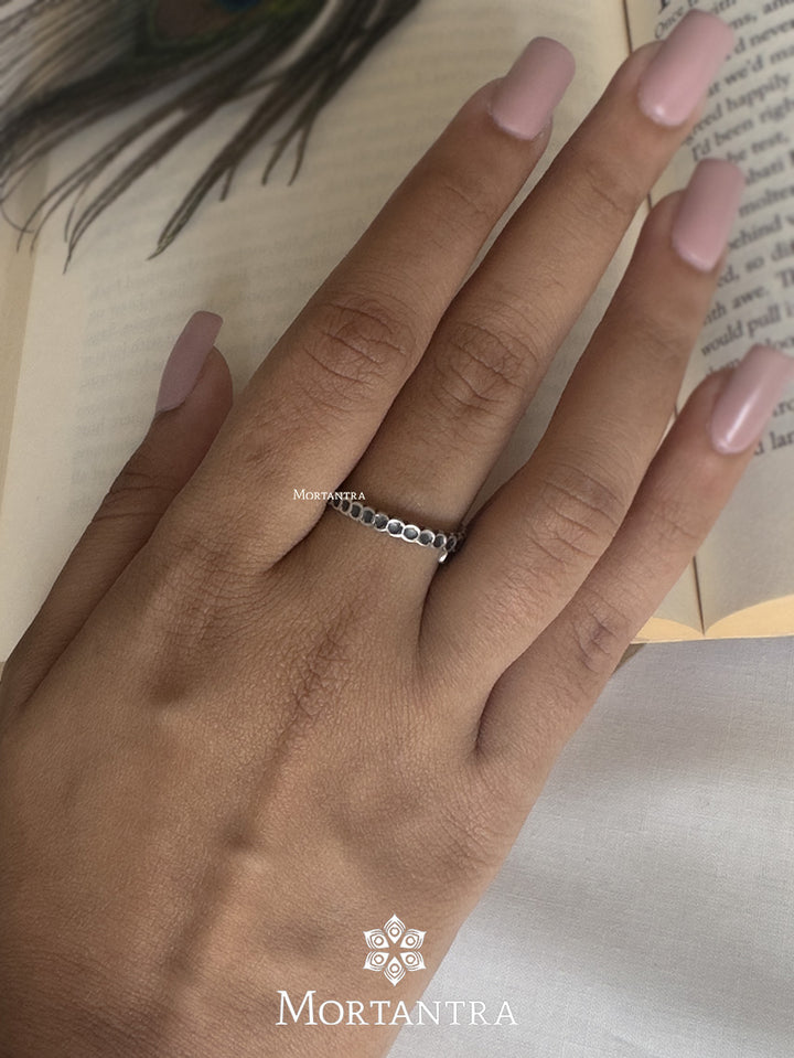 EK-SFRNG92SL925 - Silver Plated Tribal Rings