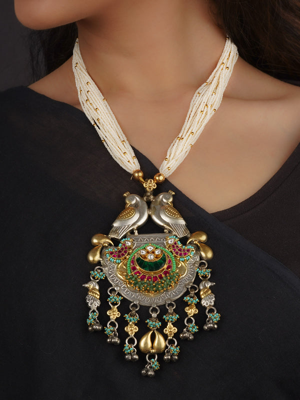 Multicolor Tribal Necklace Set - EK-SFSET235