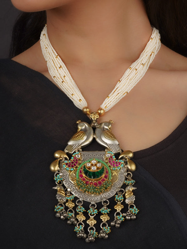 Multicolor Tribal Necklace Set - EK-SFSET235