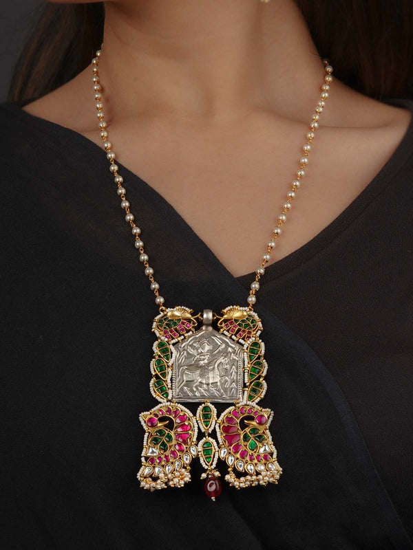 Multicolor Tribal Necklace Set - EK-SFSET280M