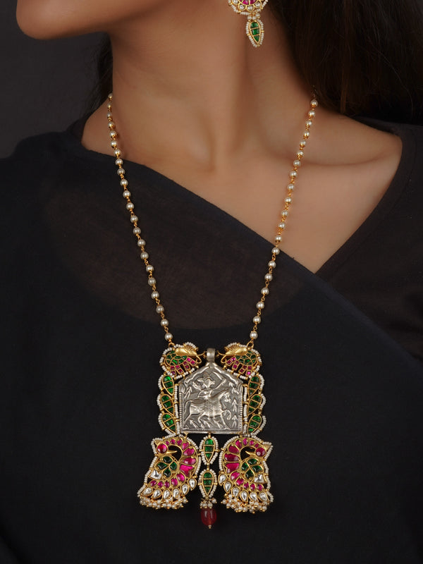 Multicolor Tribal Necklace Set - EK-SFSET280MA