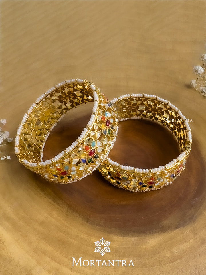 MB177N - Jadau Kundan Bangles