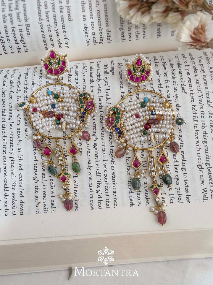 ME1051MA - Jadau Kundan Earrings