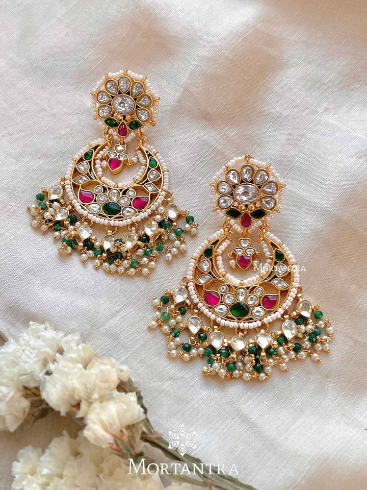 ME977M - Jadau Kundan Earrings