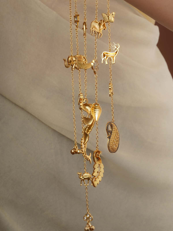 Gold Plated Jadau Kunadn Kaleera - MKL21