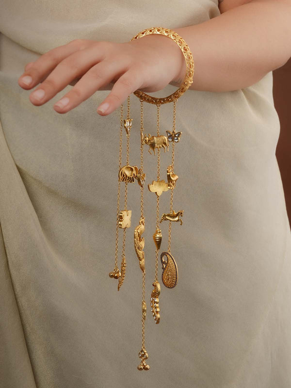 Gold Plated Jadau Kunadn Kaleera - MKL21