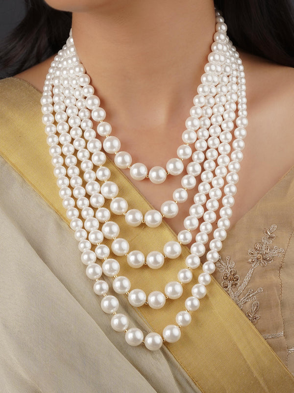 MN413 - White Color Necklace