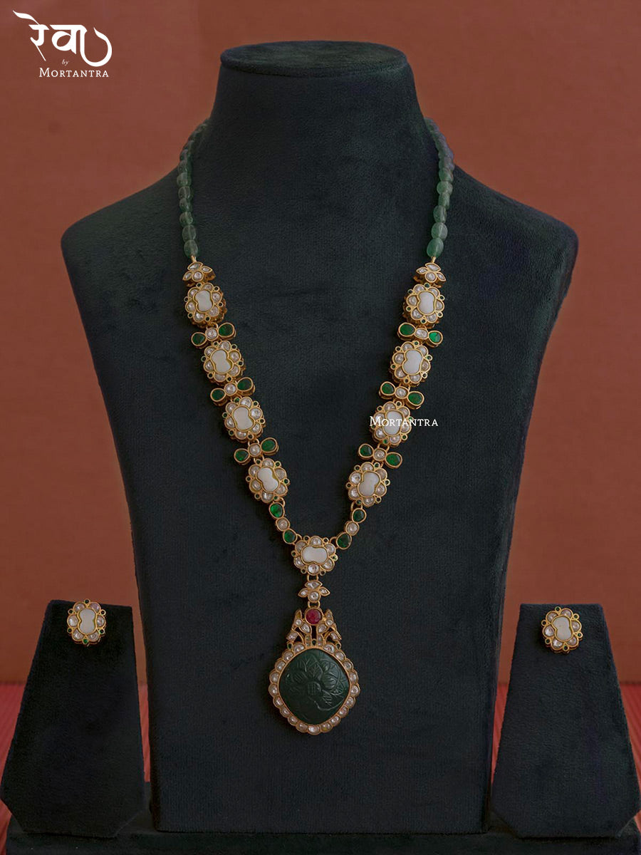 MO-S22M - Jadau Kundan Necklace Set