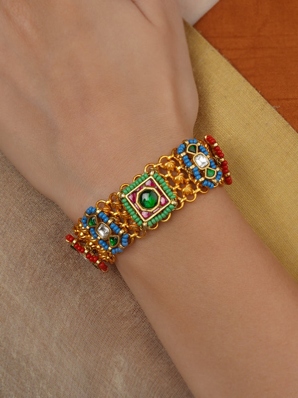 Gold Plated Mishr Bracelet (1 Piece) - MR-BRAC211