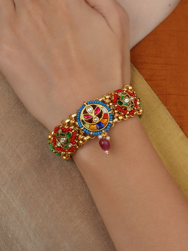 Gold Plated Mishr Bracelet (1 Piece) - MR-BRAC215