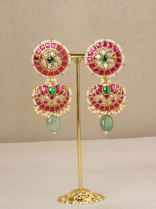 Multicolor Gold Plated Mishr Earrings - MR-E275M