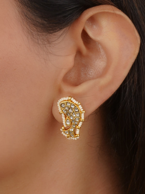Gold Plated Mishr Earrings - MR-E78