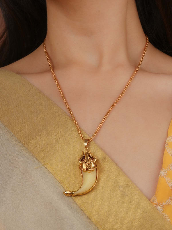 Gold Plated Mishr Necklace - MR-N109