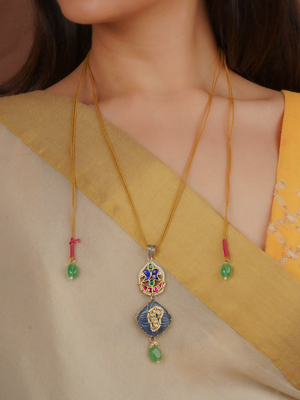 Multicolor Dual Tone Mishr Tribal Necklace - MR-N54M