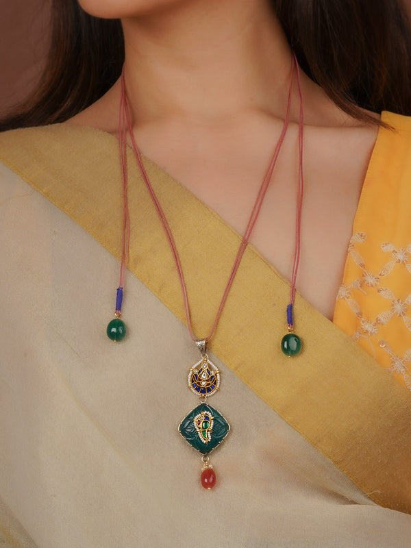 Multicolor Dual Tone Mishr Tribal Necklace - MR-N55M