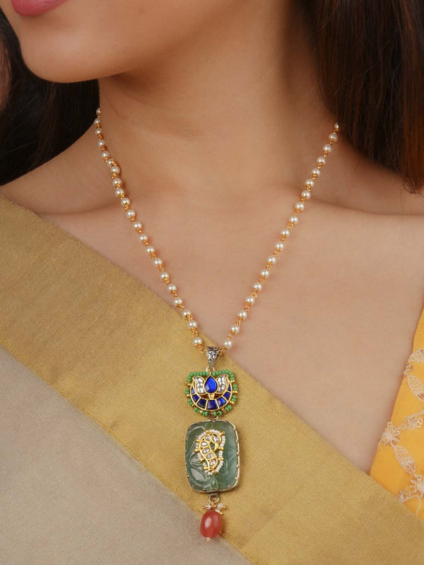 Blue Color Mishr Necklace - MR-N57WBL