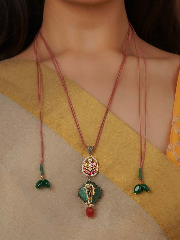 Multicolor Dual Tone Mishr Tribal Necklace - MR-N59M