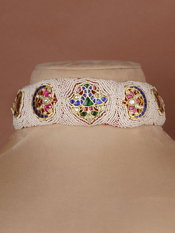 Gold Plated Mishr Necklace Set - MR-S1002