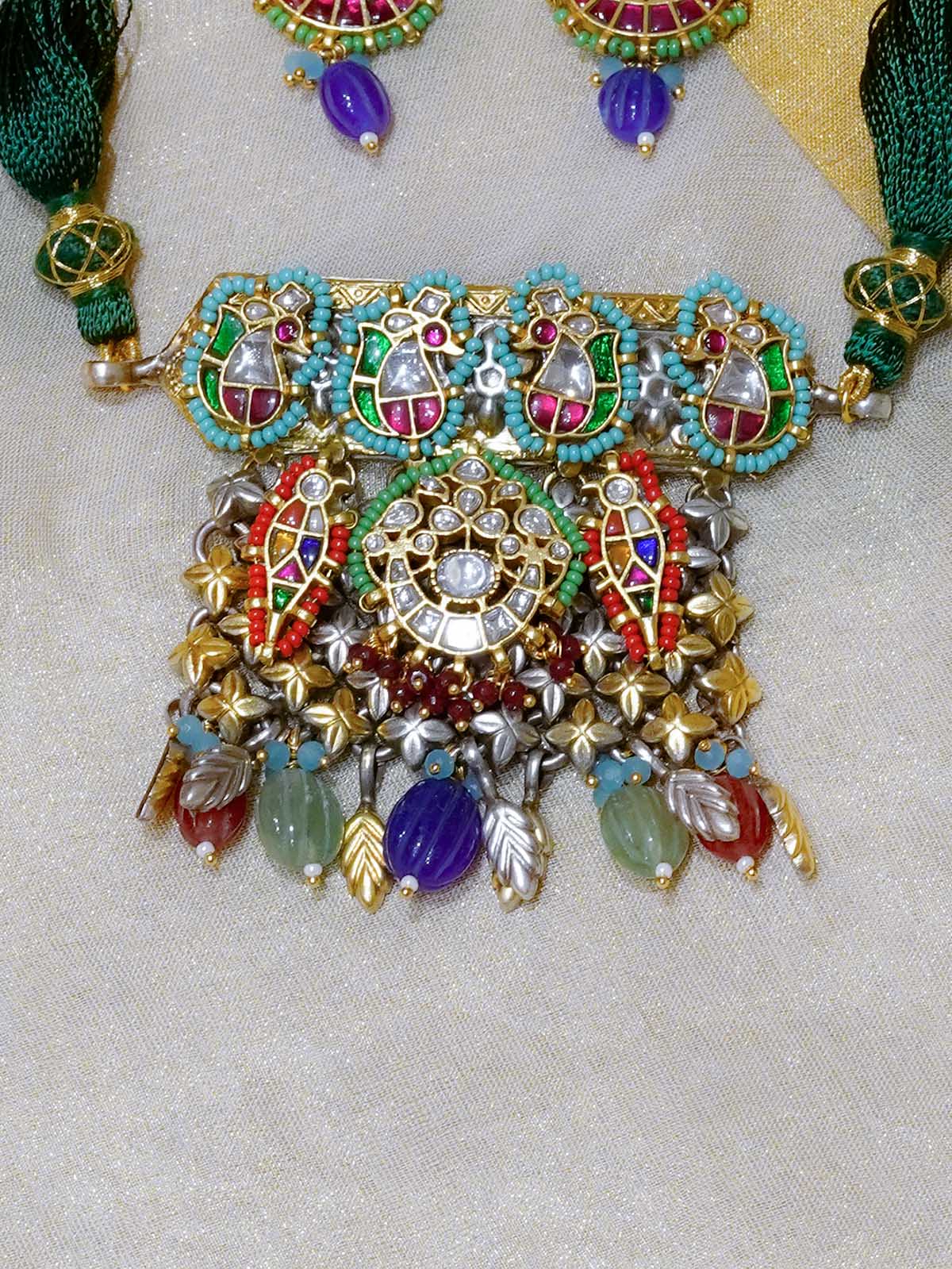 MR-S521 - Multicolor Mishr Necklace Set