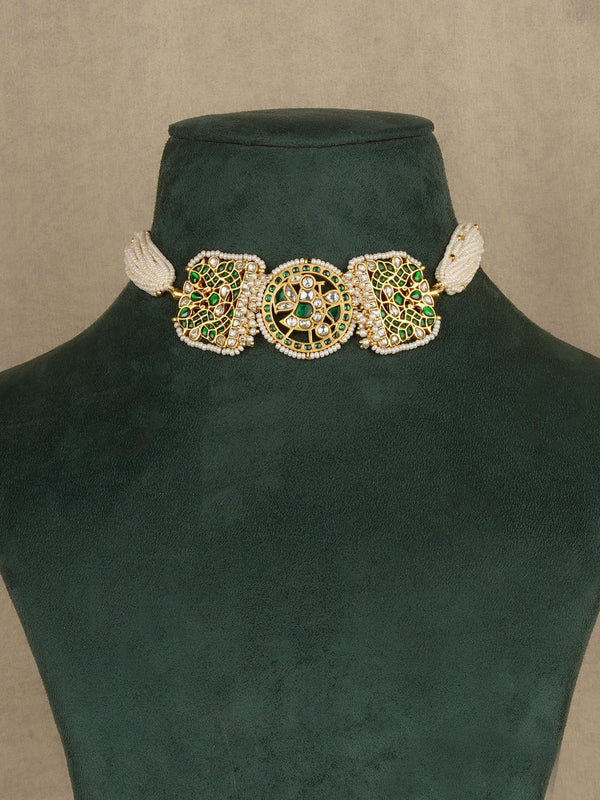 Gold Plated Mishr Necklace Set - MR-S820