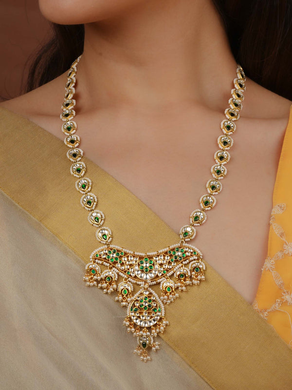Gold Plated Mishr Necklace Set - MR-S973