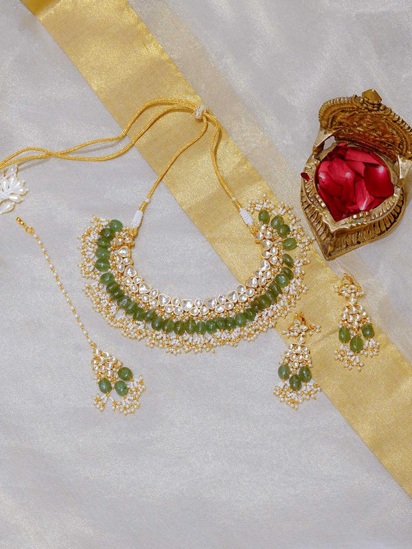Shop Jadau Kundan Necklace Sets - Bridal Jewellery Sets – Mortantra