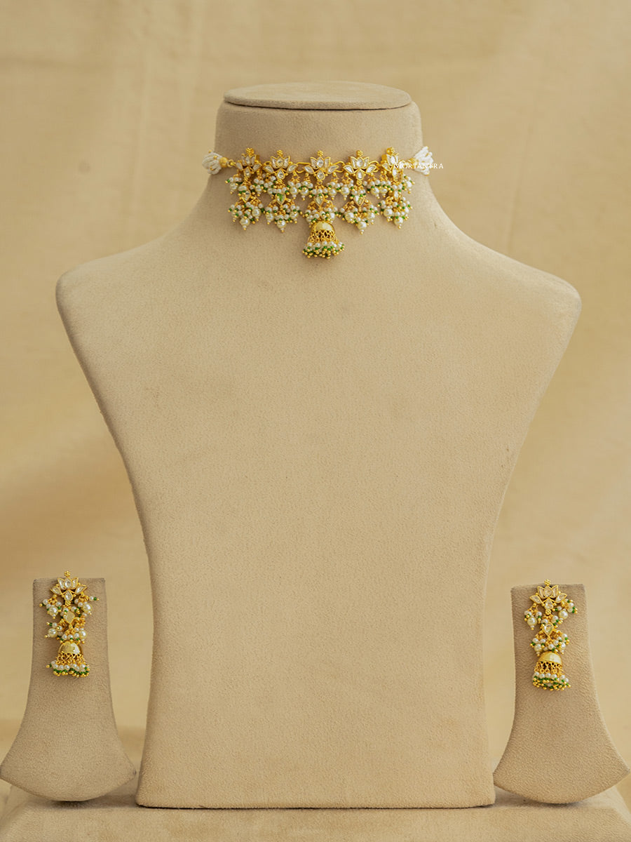 MS1783Y - Jadau Kundan Necklace Set