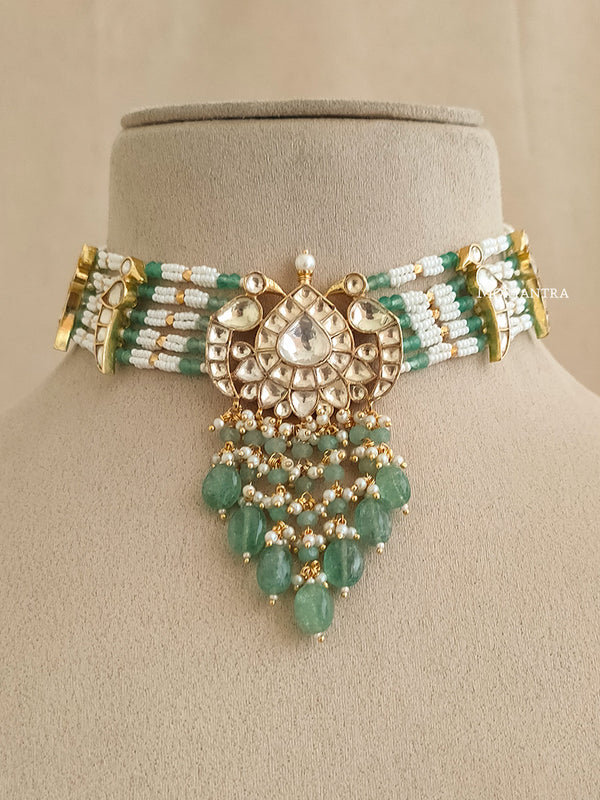 MS1797Y - Jadau Kundan Necklace Set