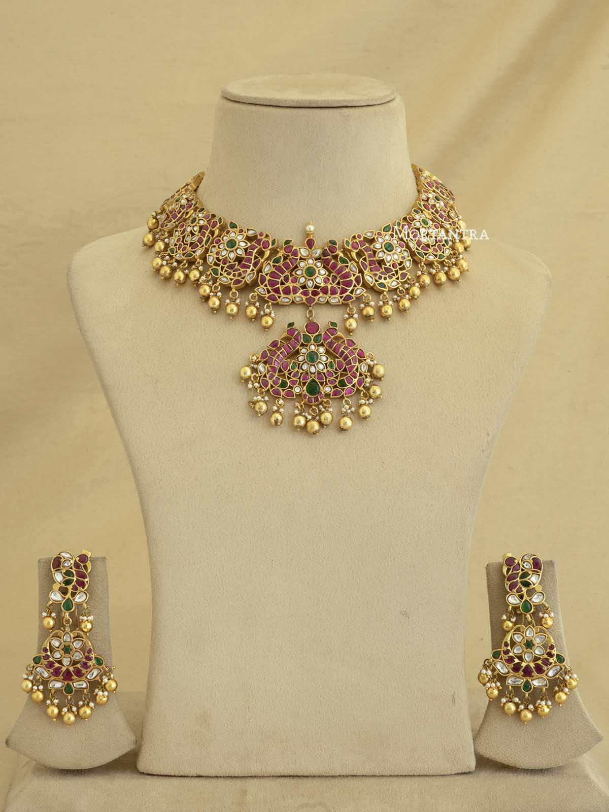 MS1804M - Jadau Kundan Necklace Set