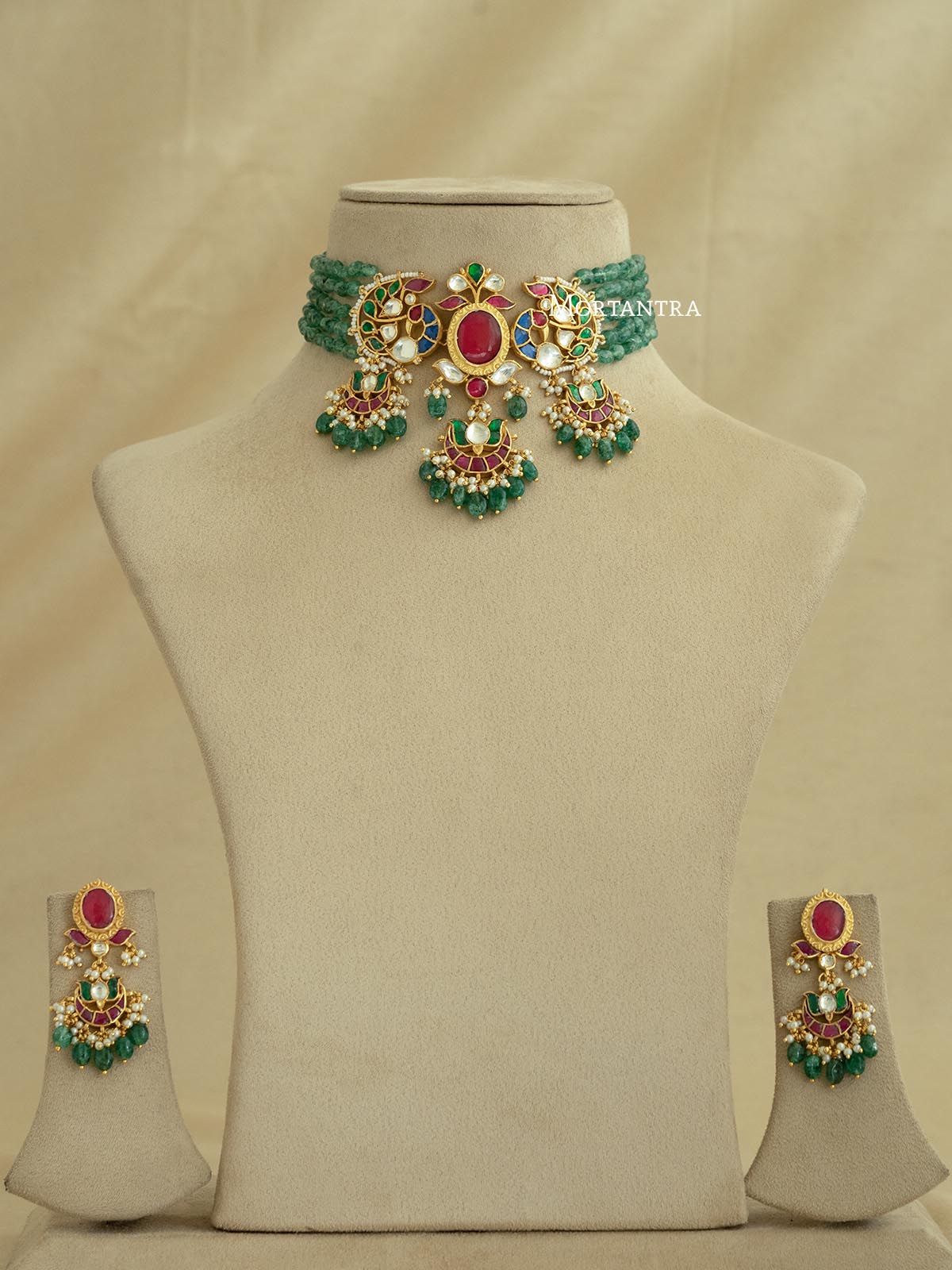 MS1847MA - Jadau Kundan Necklace Set