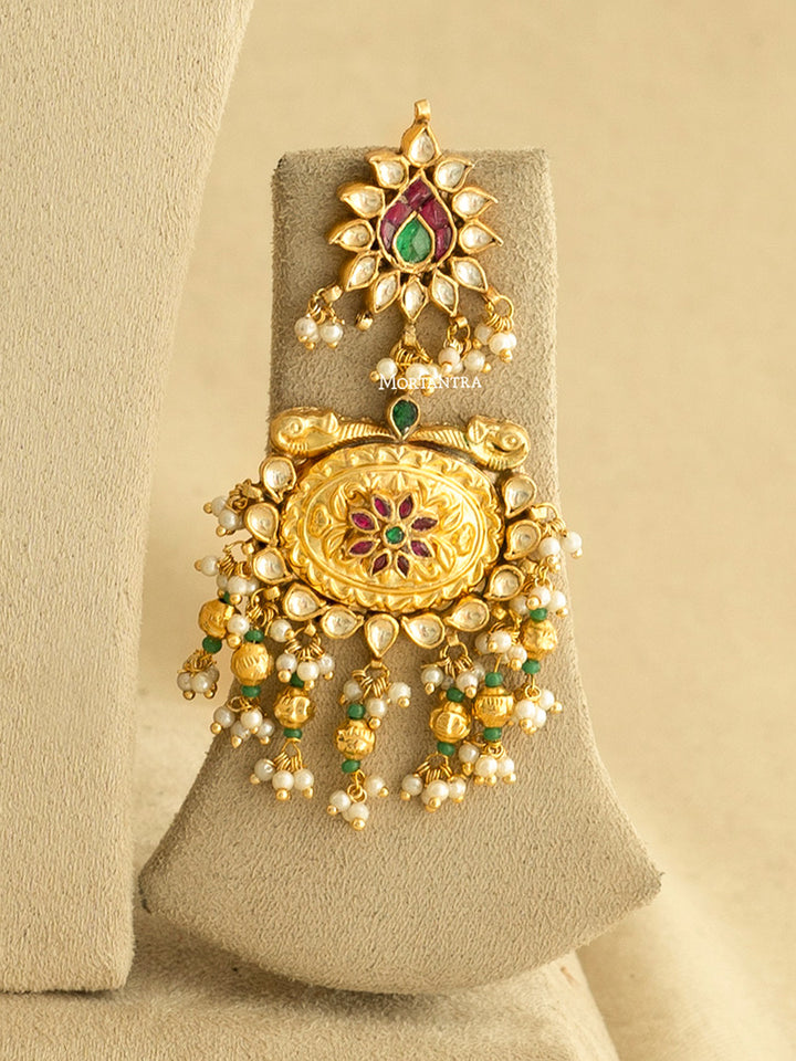 MS1873M - Jadau Kundan Necklace Set