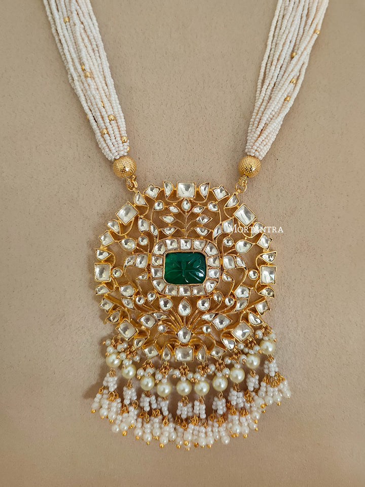 MS1879YGR - Jadau Kundan Necklace Set
