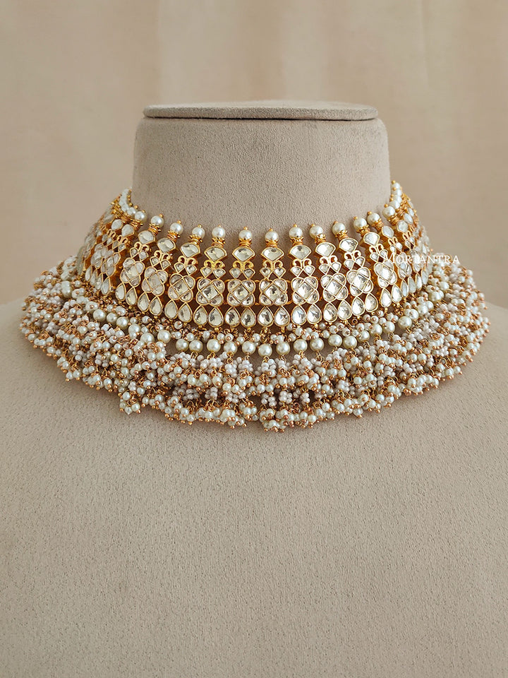 MS1880Y - Jadau Kundan Necklace Set