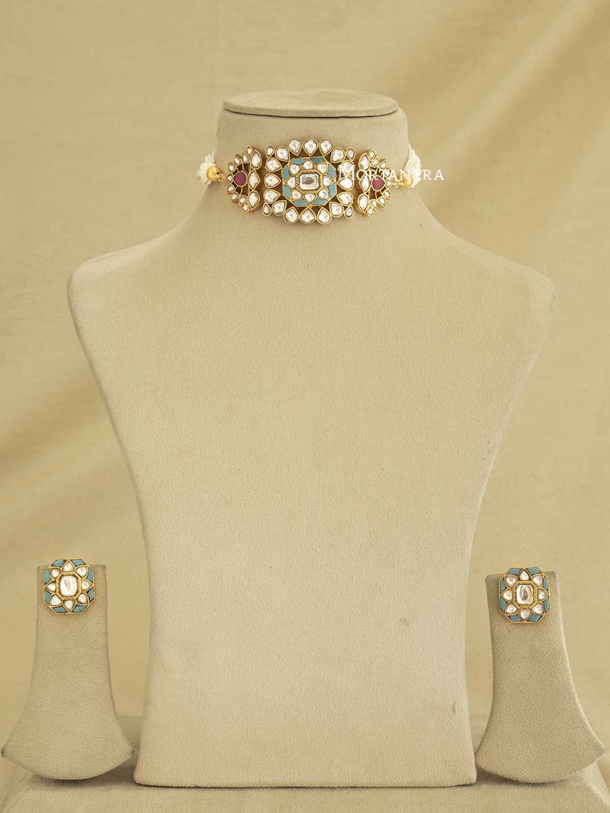 MS1891M - Jadau Kundan Necklace Set