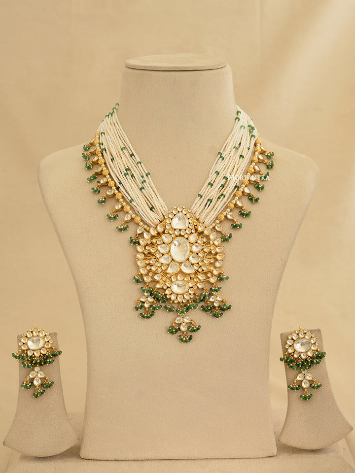 MS1906Y - Jadau Kundan Necklace Set