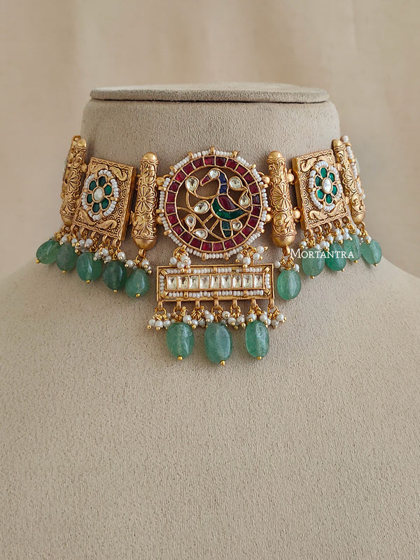 MS1925M - Jadau Kundan Necklace Set
