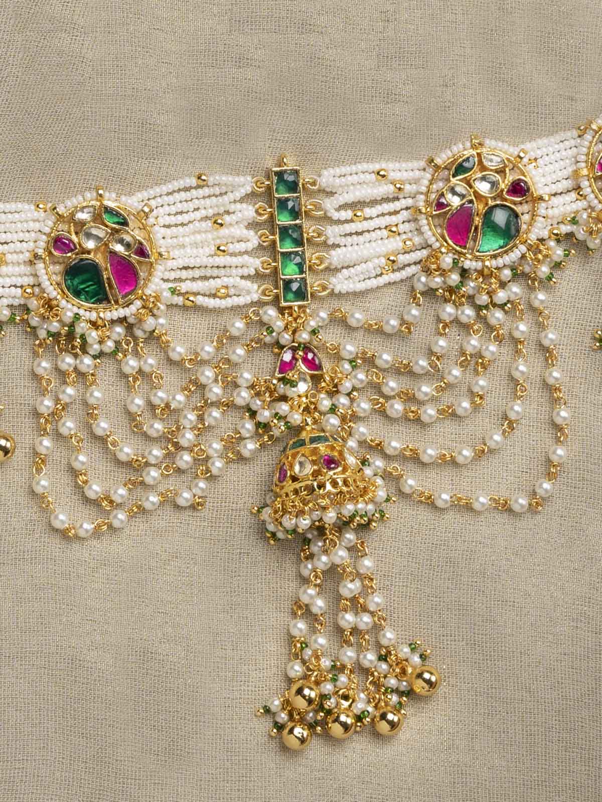 MS1944M - Jadau Kundan Necklace Set