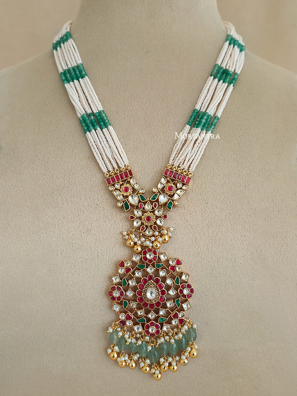 MS1945M - Jadau Kundan Necklace Set