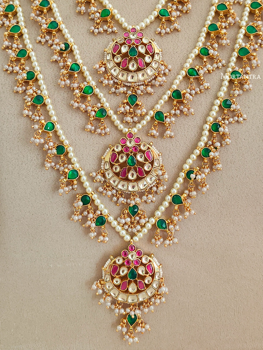 MS1951M - Jadau Kundan Necklace Set