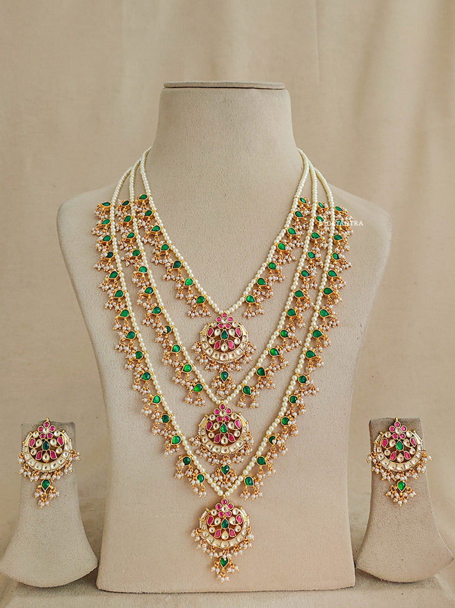 MS1951M - Jadau Kundan Necklace Set